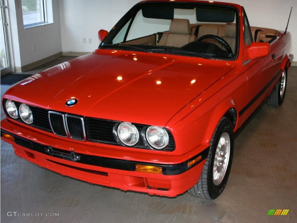 1992 3 Series 318i Convertible - Brilliant Red / Tan photo #31
