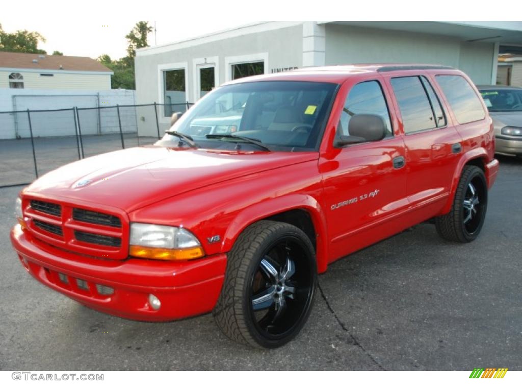 2000 Durango R/T 4x4 - Flame Red / Mist Gray photo #1