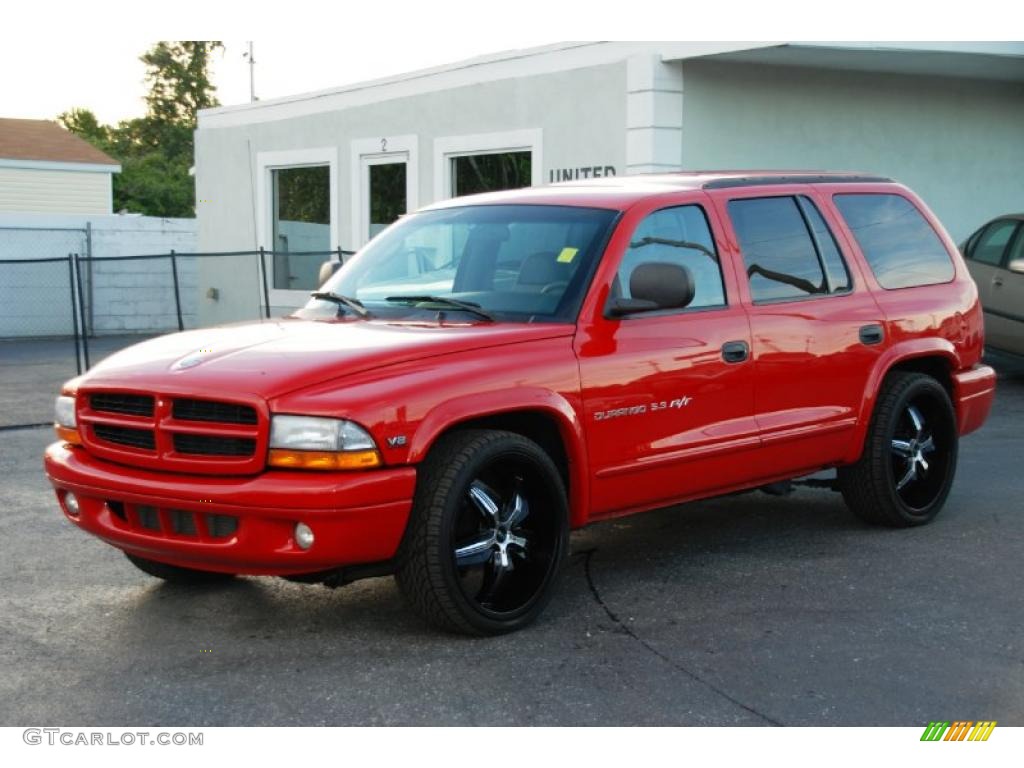 2000 Durango R/T 4x4 - Flame Red / Mist Gray photo #7