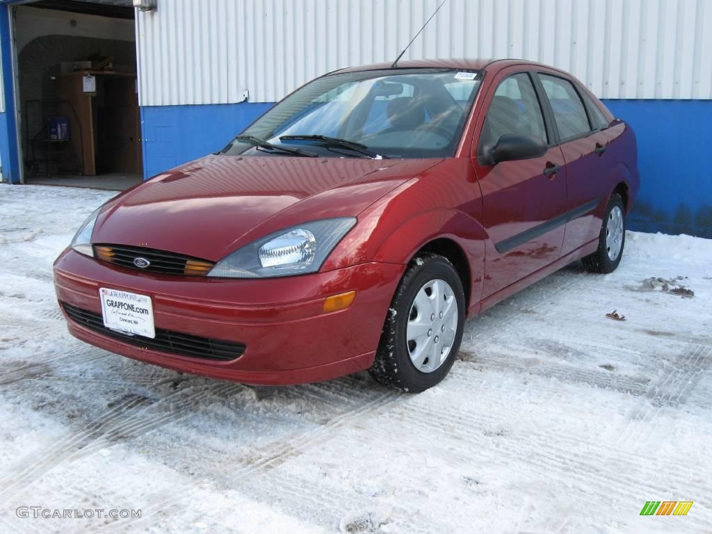 2004 Focus LX Sedan - Infra-Red / Medium Graphite photo #7