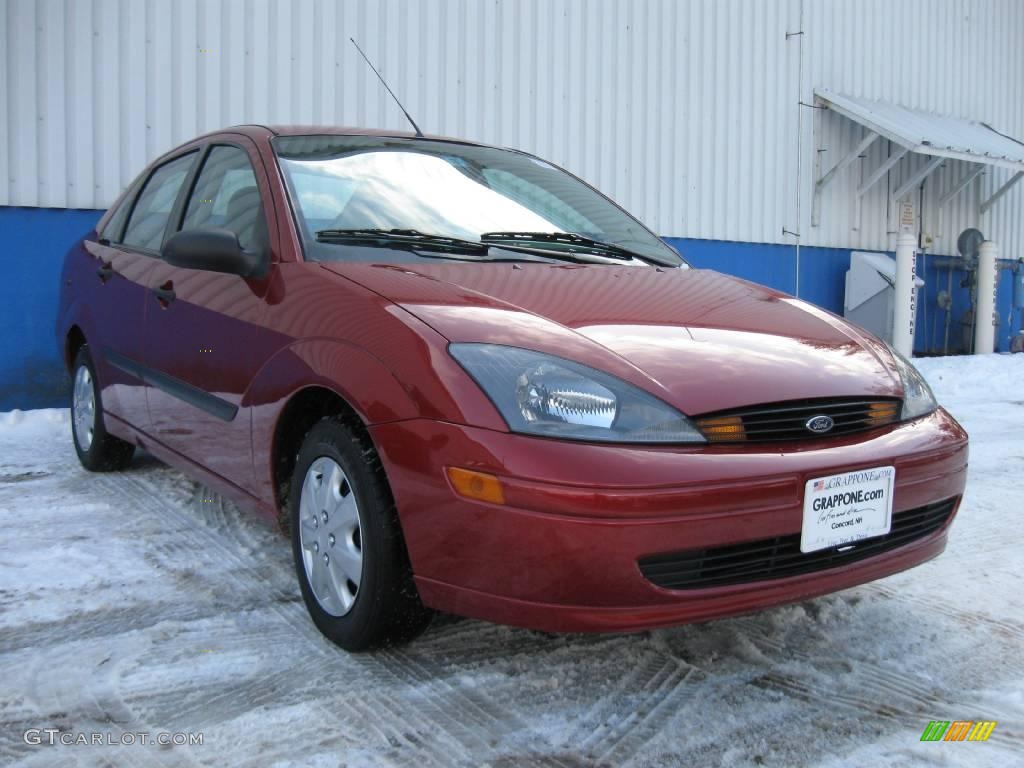 2004 Focus LX Sedan - Infra-Red / Medium Graphite photo #12