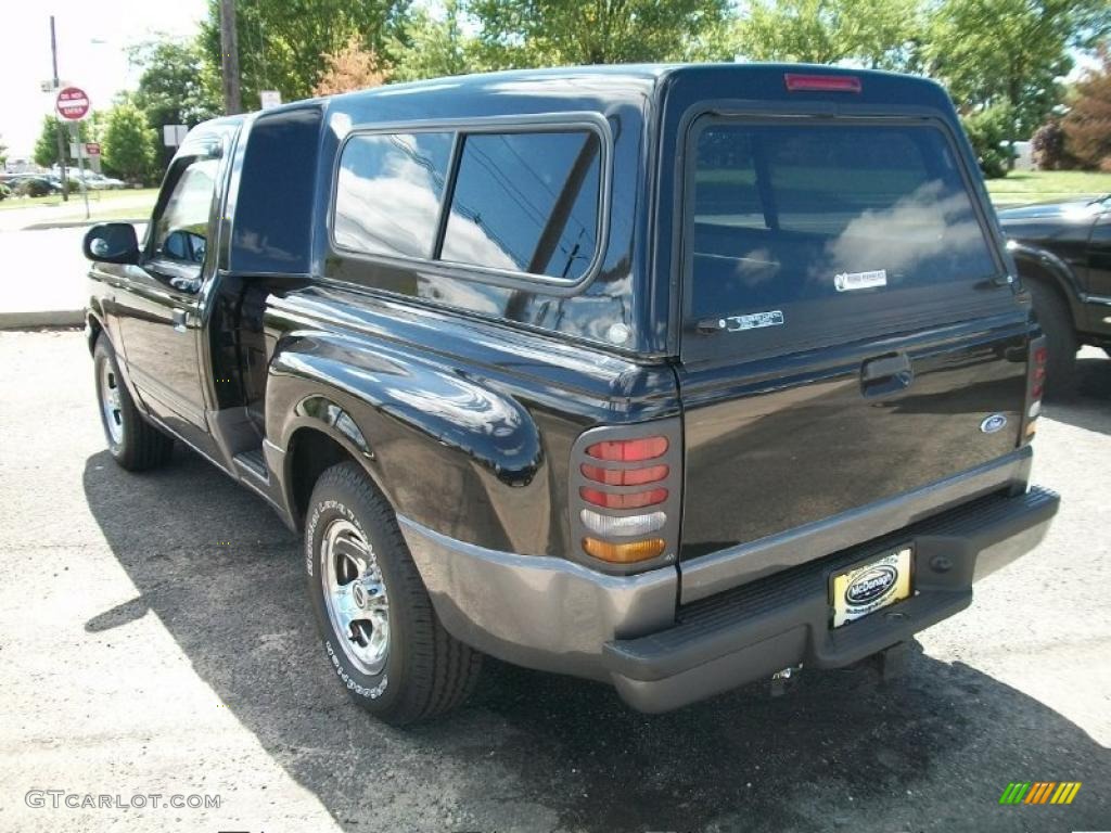 1993 Ranger XL Regular Cab - Raven Black / Grey photo #4