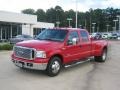 2006 Red Clearcoat Ford F350 Super Duty Lariat Crew Cab Dually  photo #1