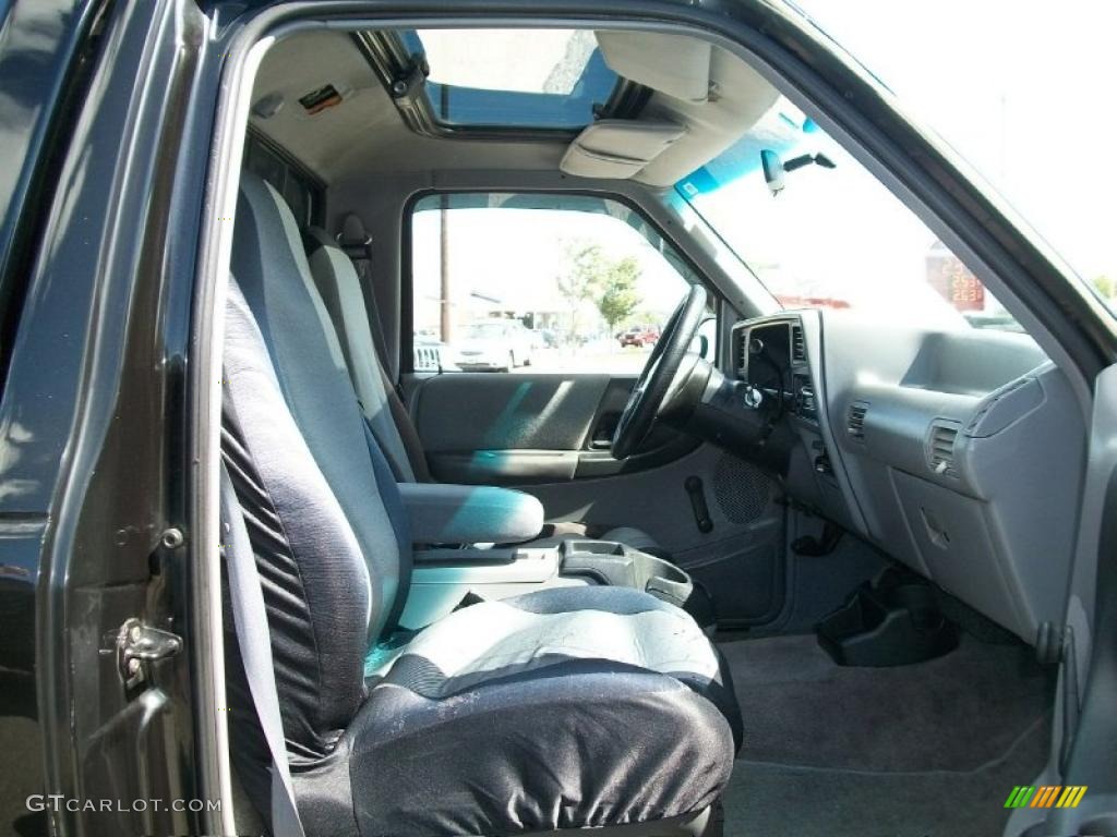 1993 Ranger XL Regular Cab - Raven Black / Grey photo #8