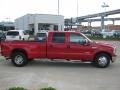 2006 Red Clearcoat Ford F350 Super Duty Lariat Crew Cab Dually  photo #6