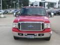 2006 Red Clearcoat Ford F350 Super Duty Lariat Crew Cab Dually  photo #8