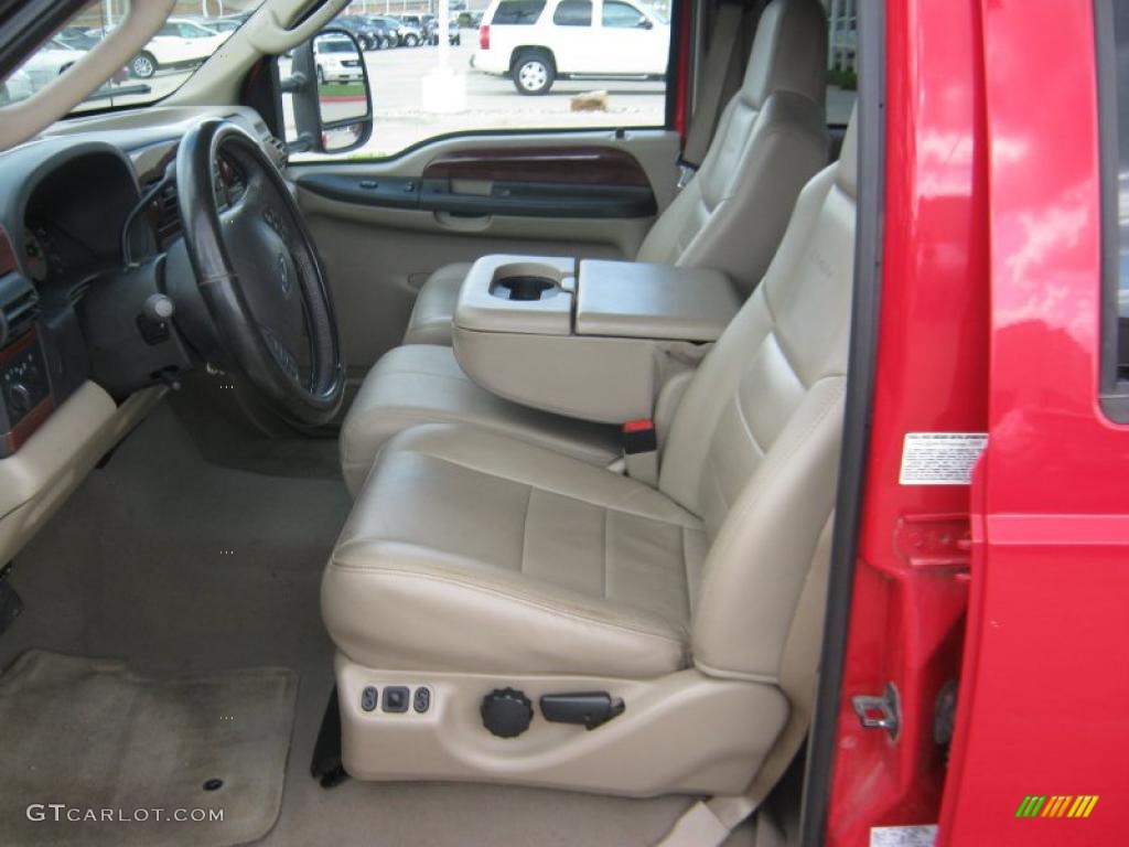 2006 F350 Super Duty Lariat Crew Cab Dually - Red Clearcoat / Tan photo #13