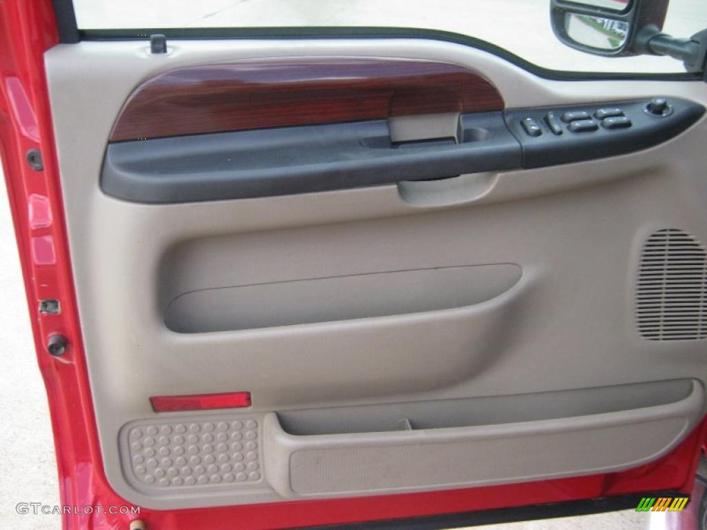 2006 F350 Super Duty Lariat Crew Cab Dually - Red Clearcoat / Tan photo #15