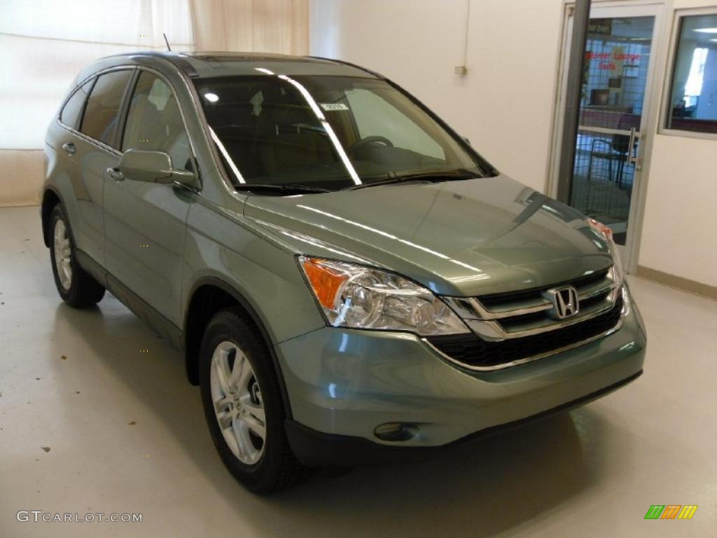 2010 CR-V EX-L - Opal Sage Metallic / Ivory photo #5