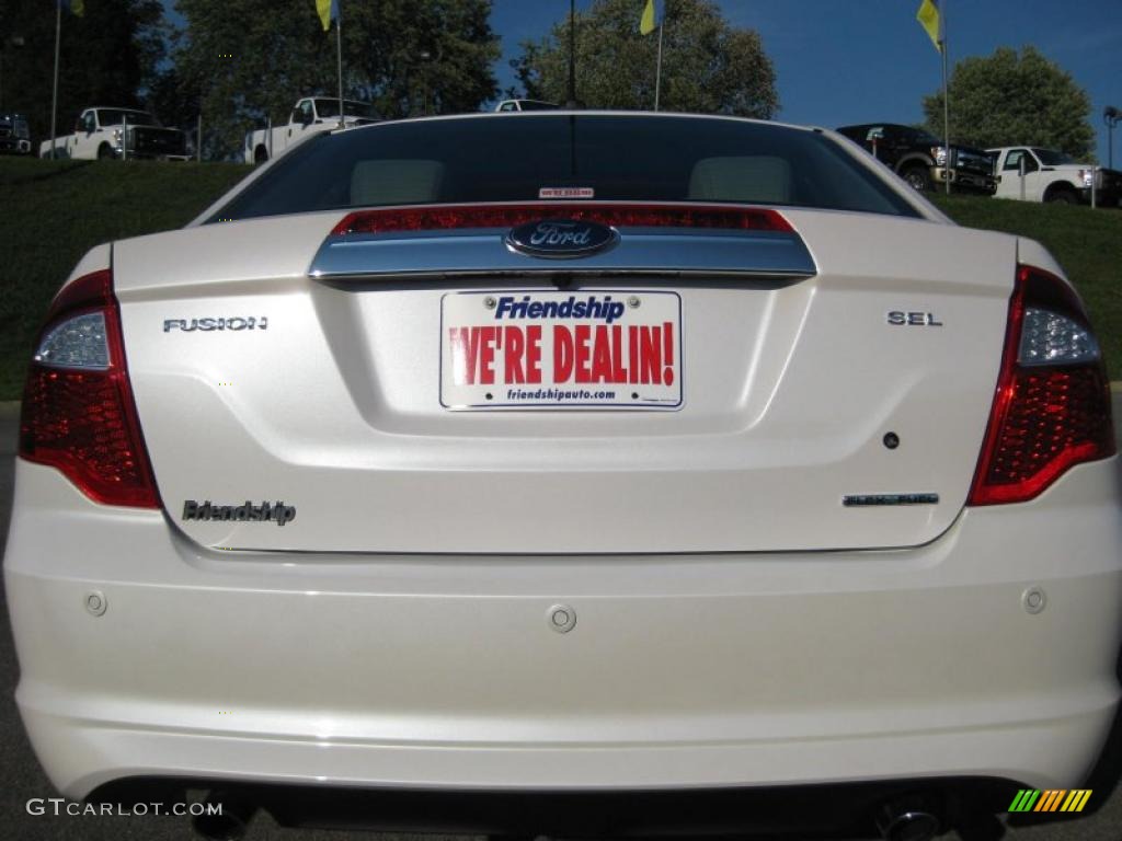 2011 Fusion SEL V6 - White Platinum Tri-Coat / Medium Light Stone photo #7