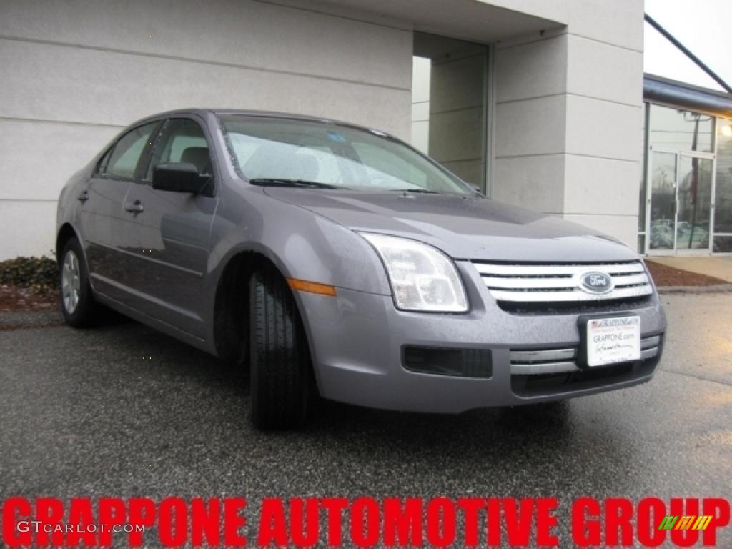 2007 Fusion S - Tungsten Grey Metallic / Light Stone photo #1