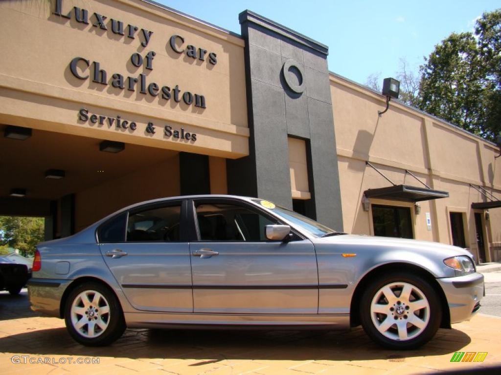 2004 3 Series 325i Sedan - Silver Grey Metallic / Black photo #2