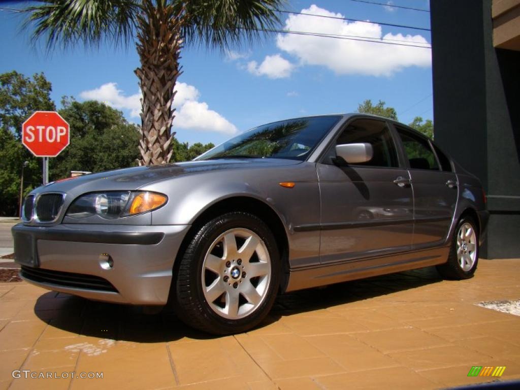 2004 3 Series 325i Sedan - Silver Grey Metallic / Black photo #4