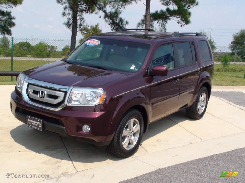 Dark Cherry Pearl 2010 Honda Pilot EX-L Exterior Photo #36759493