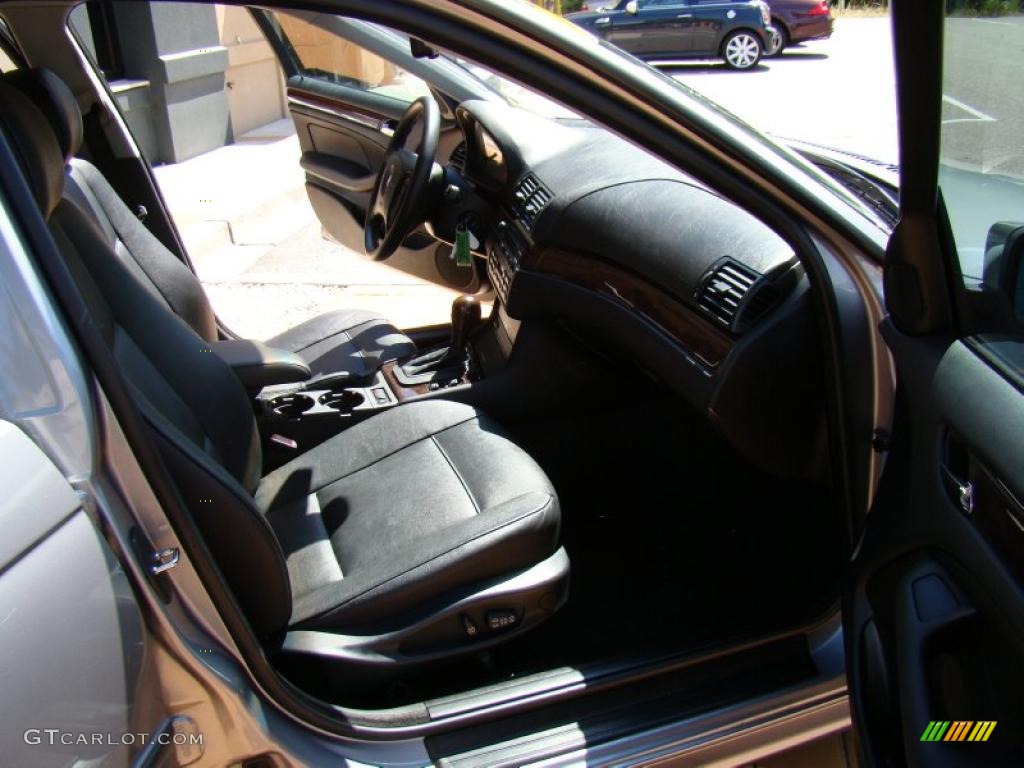 2004 3 Series 325i Sedan - Silver Grey Metallic / Black photo #15
