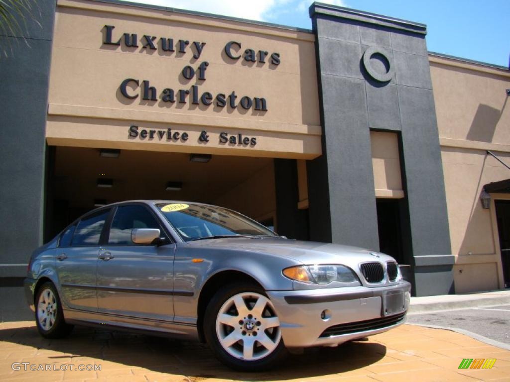 2004 3 Series 325i Sedan - Silver Grey Metallic / Black photo #32