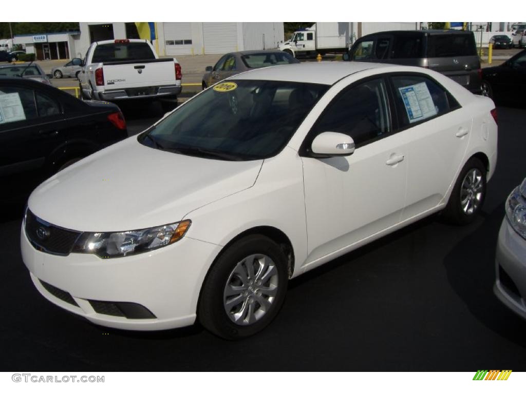 2010 Forte EX - Clear White / Coffee photo #1