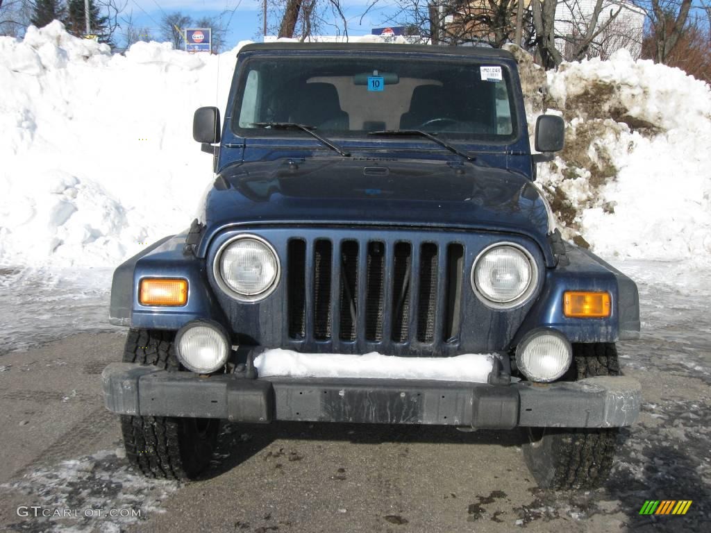 2004 Wrangler Sport 4x4 - Patriot Blue Pearl / Dark Slate Gray photo #4