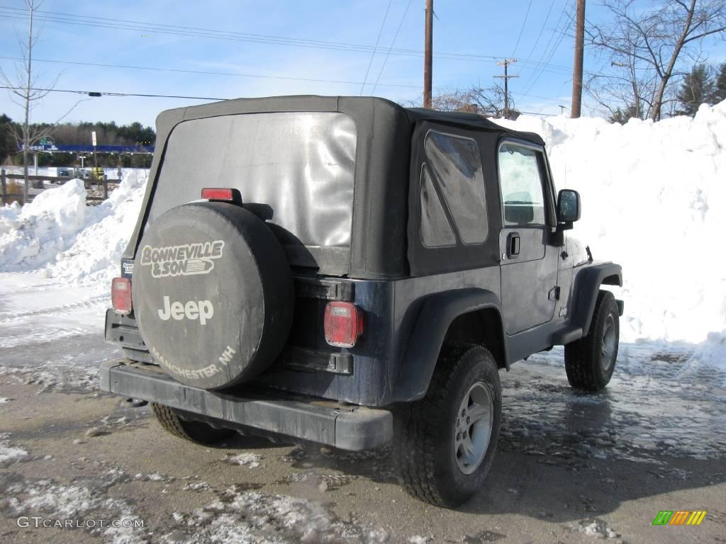 2004 Wrangler Sport 4x4 - Patriot Blue Pearl / Dark Slate Gray photo #9