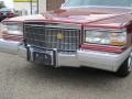 1991 Autumn Maple Red Metallic Cadillac Brougham d'Elegance  photo #47