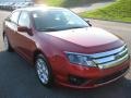 2011 Red Candy Metallic Ford Fusion SE V6  photo #4