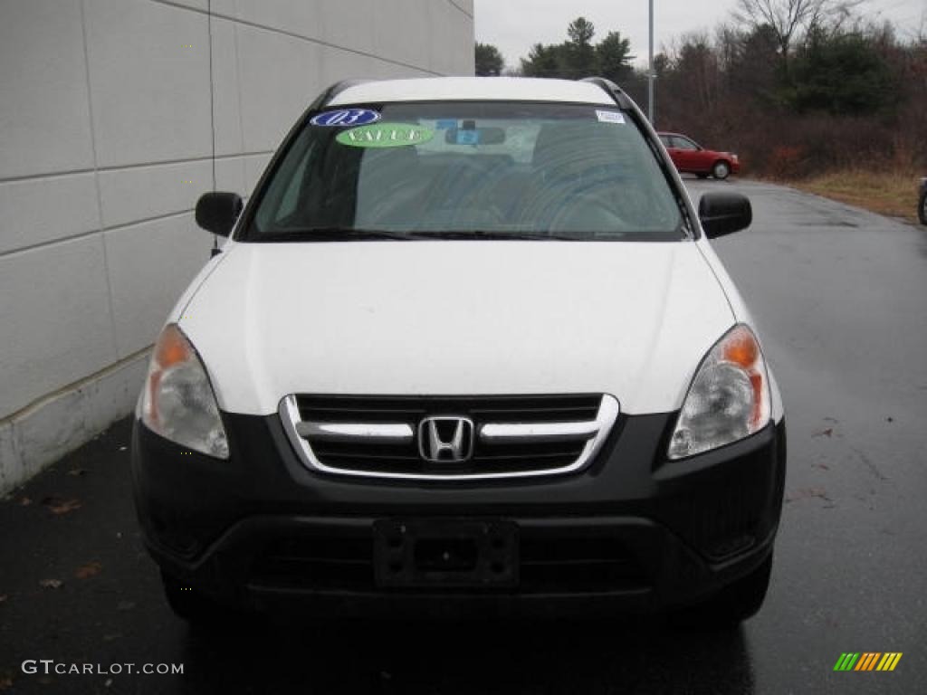 2003 CR-V LX 4WD - Taffeta White / Black photo #2