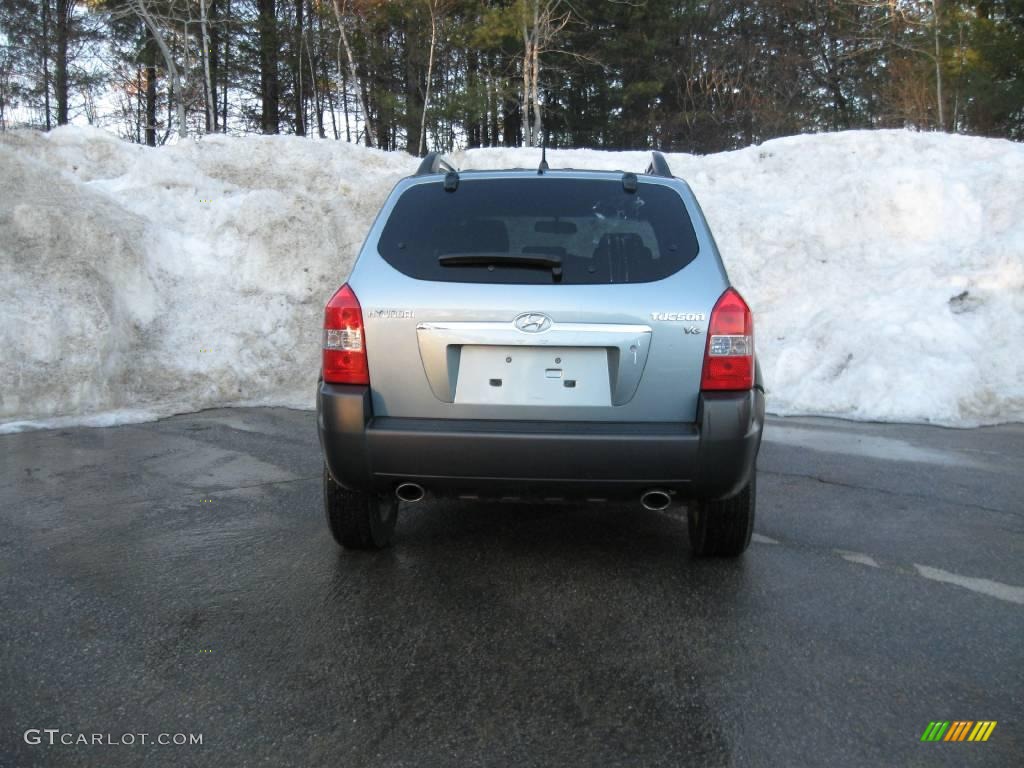 2007 Tucson SE - Alpine Frost Blue Metallic / Gray photo #9