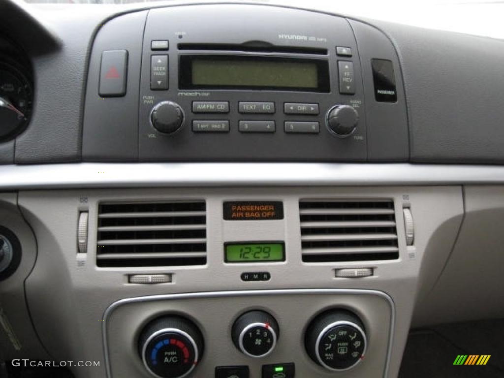 2007 Sonata GLS - Ebony Black / Beige photo #7