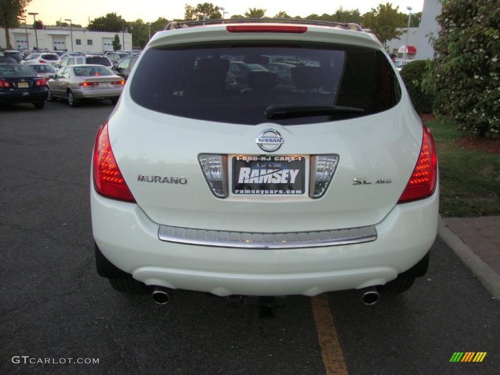 2007 Murano SL AWD - Glacier Pearl White / Cafe Latte photo #3