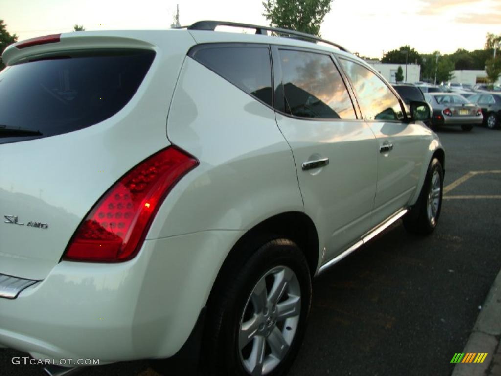 2007 Murano SL AWD - Glacier Pearl White / Cafe Latte photo #10