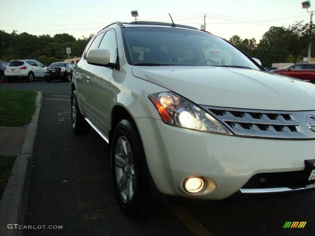 2007 Murano SL AWD - Glacier Pearl White / Cafe Latte photo #11