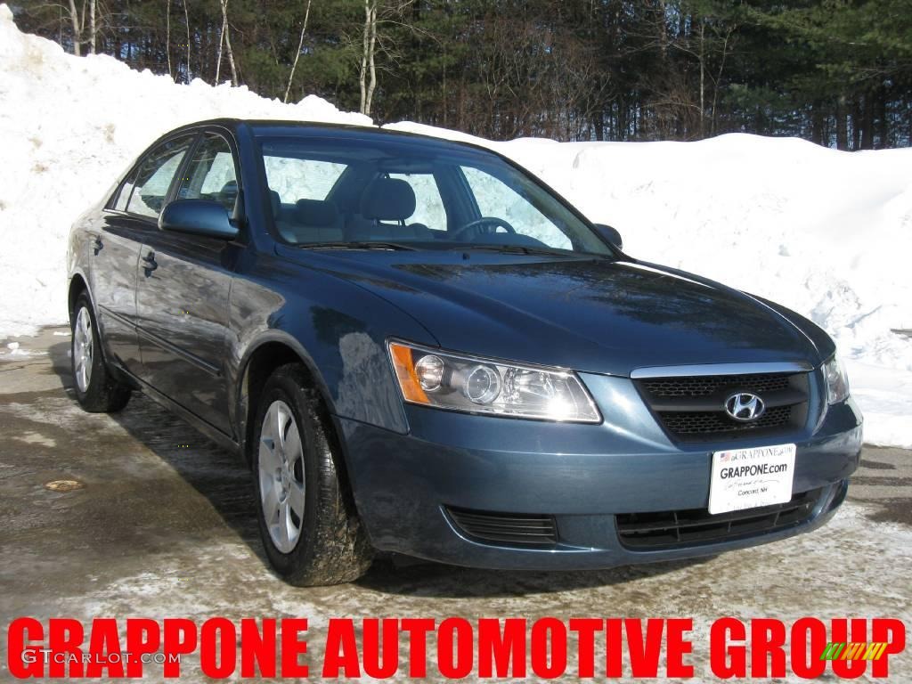 2008 Sonata GLS - Aquamarine Blue / Gray photo #1