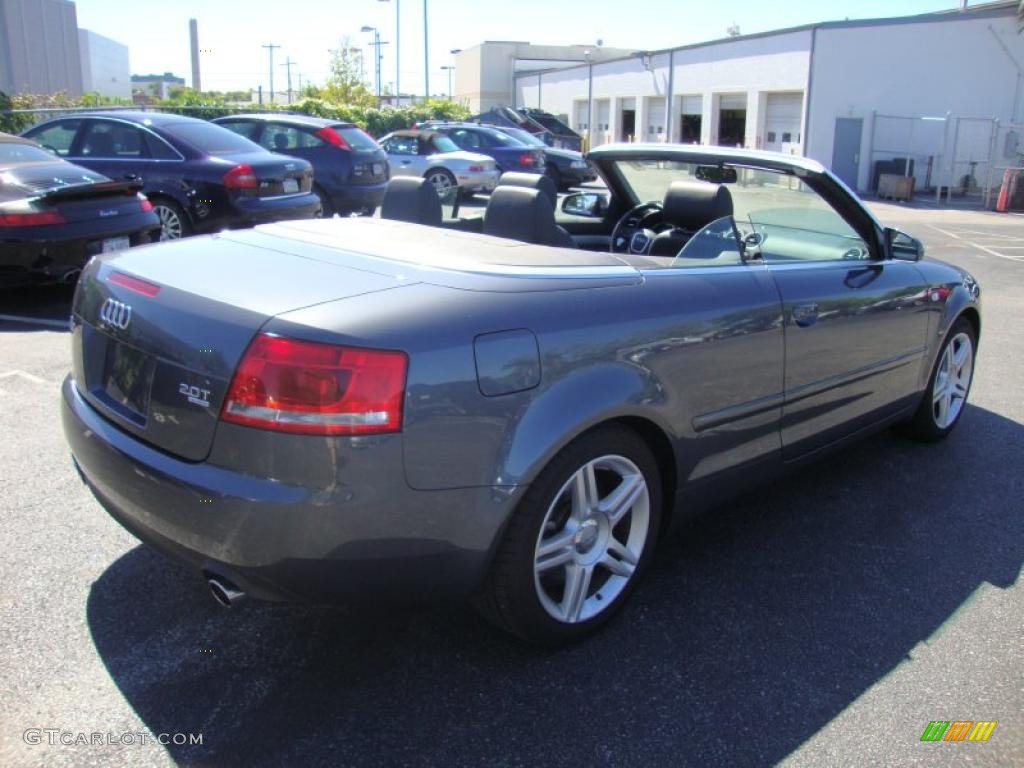 2008 A4 2.0T quattro Cabriolet - Quartz Grey Metallic / Black photo #7