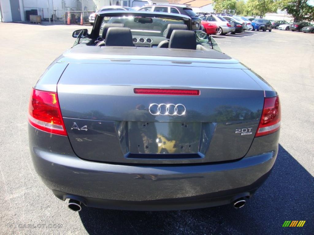 2008 A4 2.0T quattro Cabriolet - Quartz Grey Metallic / Black photo #8