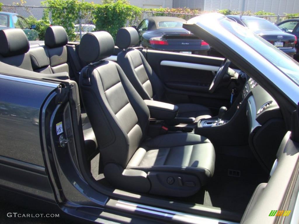 2008 A4 2.0T quattro Cabriolet - Quartz Grey Metallic / Black photo #19