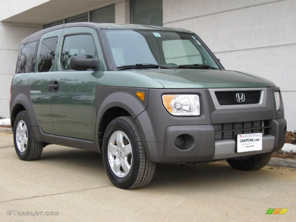 2004 Element EX AWD - Galapagos Green Metallic / Gray photo #1