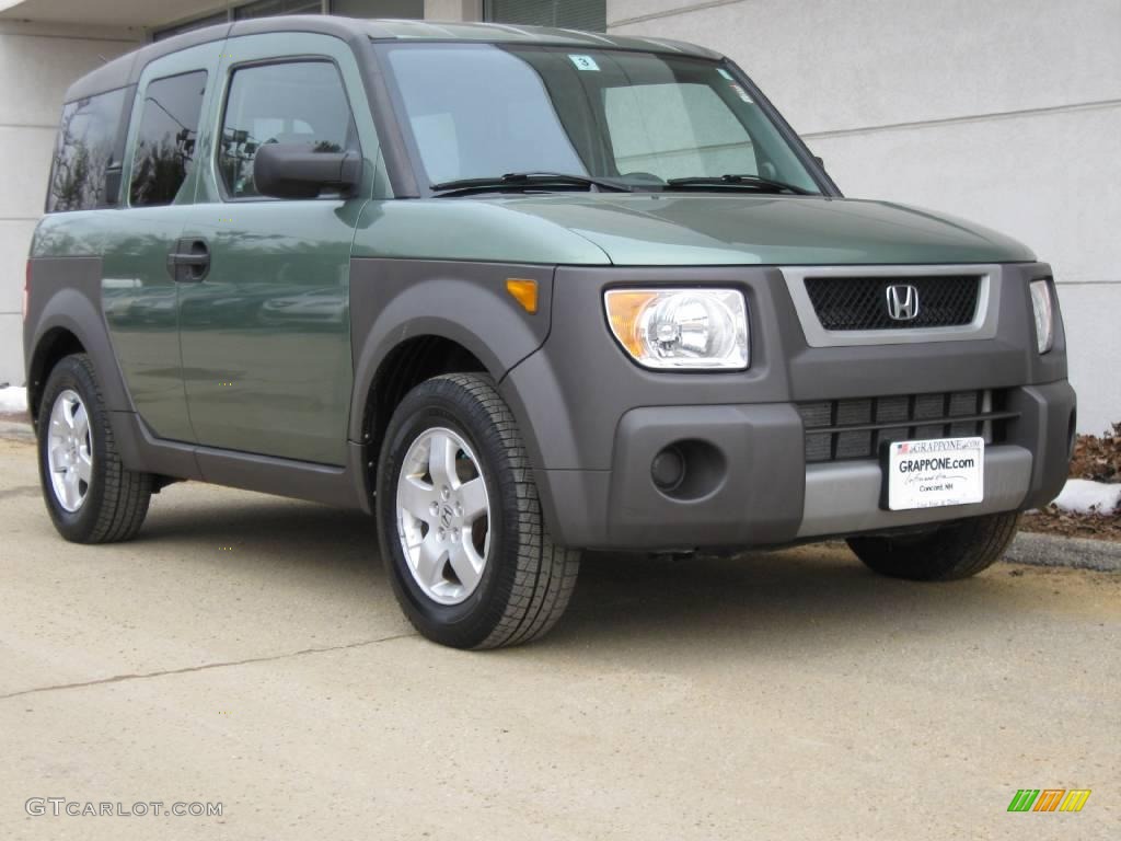 2004 Element EX AWD - Galapagos Green Metallic / Gray photo #3