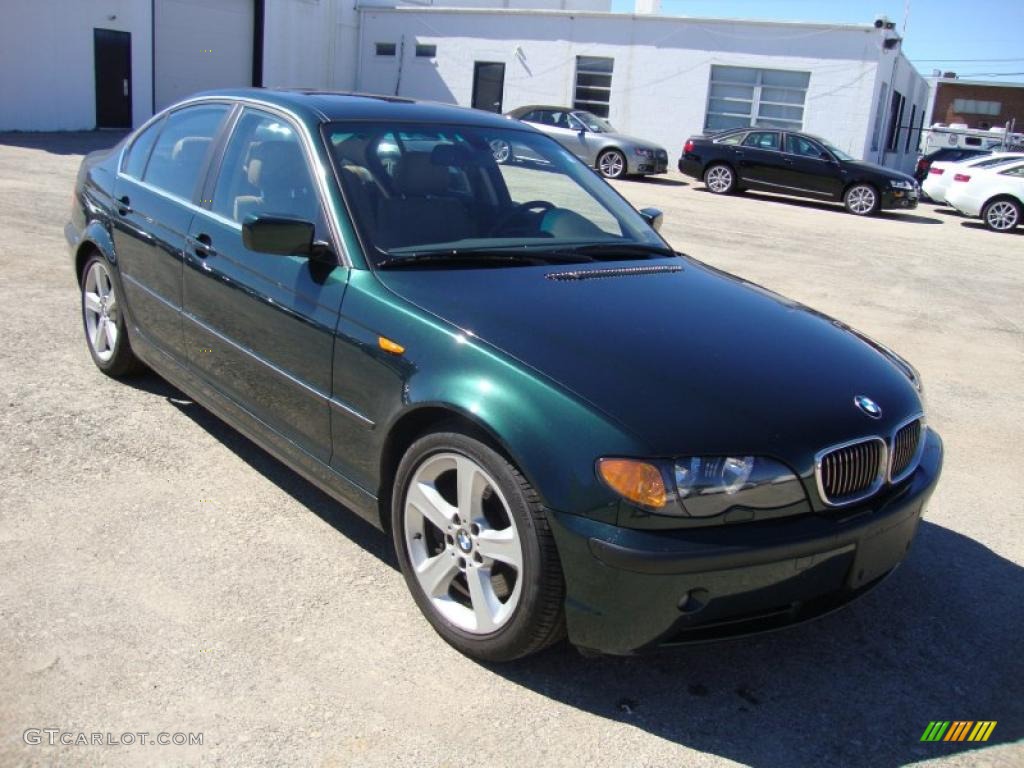 2004 3 Series 330i Sedan - Oxford Green Metallic / Natural Brown photo #4