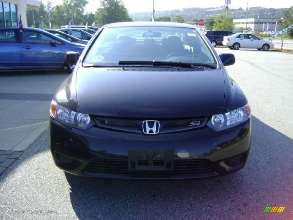 2008 Civic Si Coupe - Nighthawk Black Pearl / Black photo #8