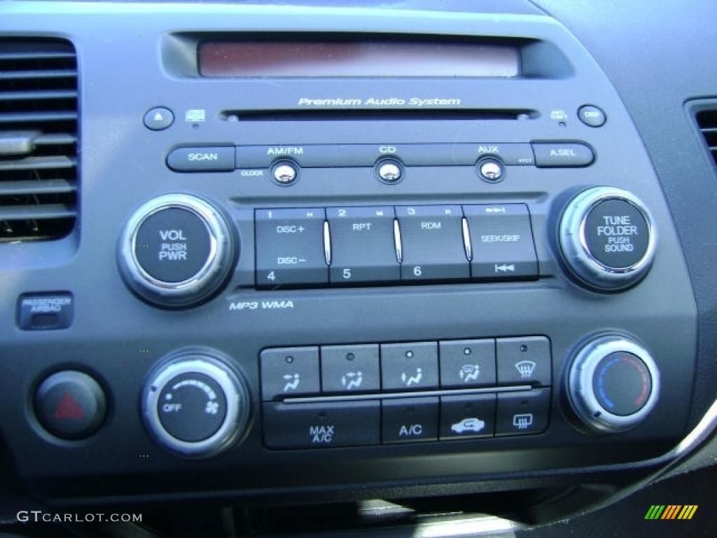 2008 Civic Si Coupe - Nighthawk Black Pearl / Black photo #10