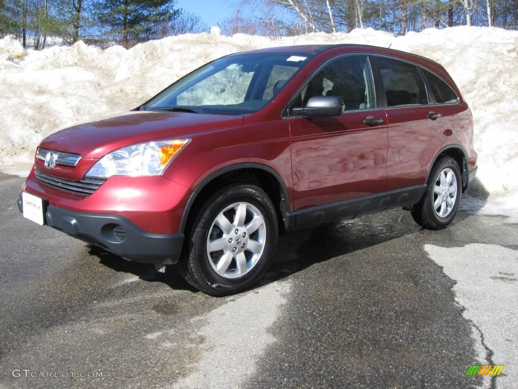 2007 CR-V EX 4WD - Tango Red Pearl / Gray photo #9