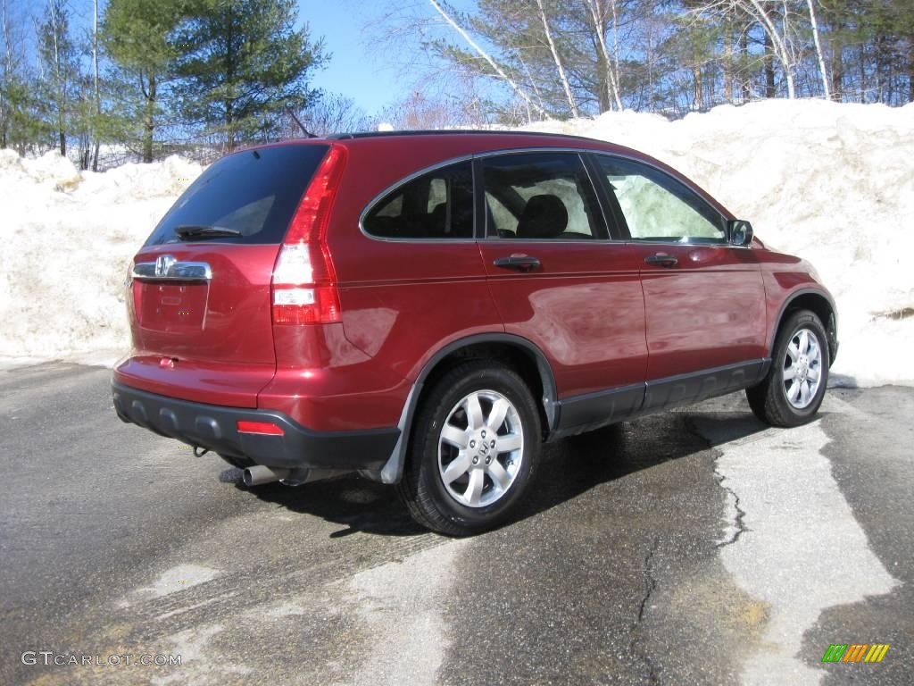 2007 CR-V EX 4WD - Tango Red Pearl / Gray photo #12