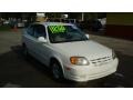 Noble White 2005 Hyundai Accent GLS Coupe