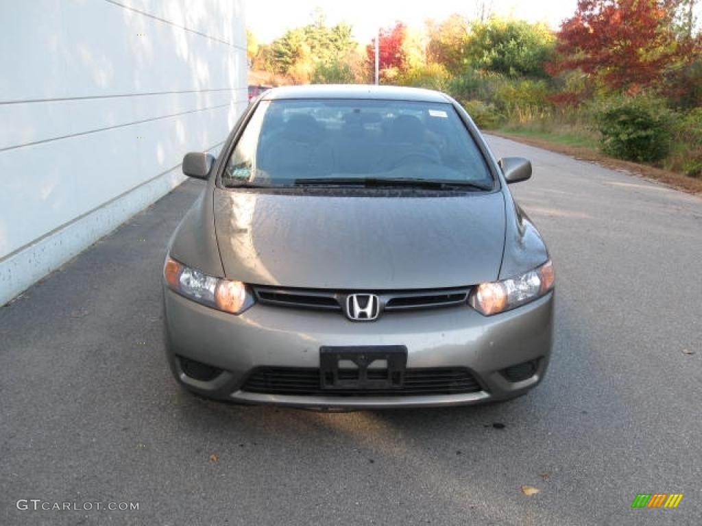 2006 Civic LX Coupe - Sparkle Gray Pearl / Gray photo #1