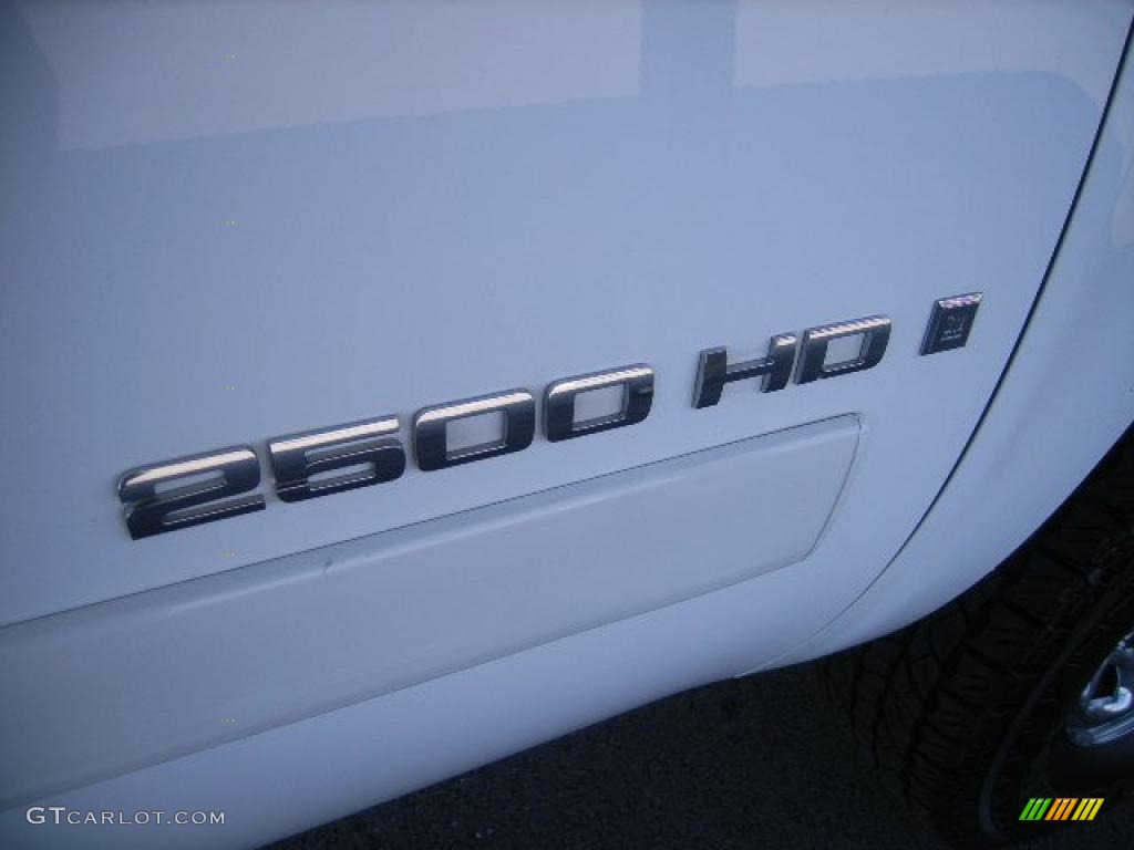 2008 Silverado 2500HD LT Extended Cab 4x4 - Summit White / Ebony Black photo #19