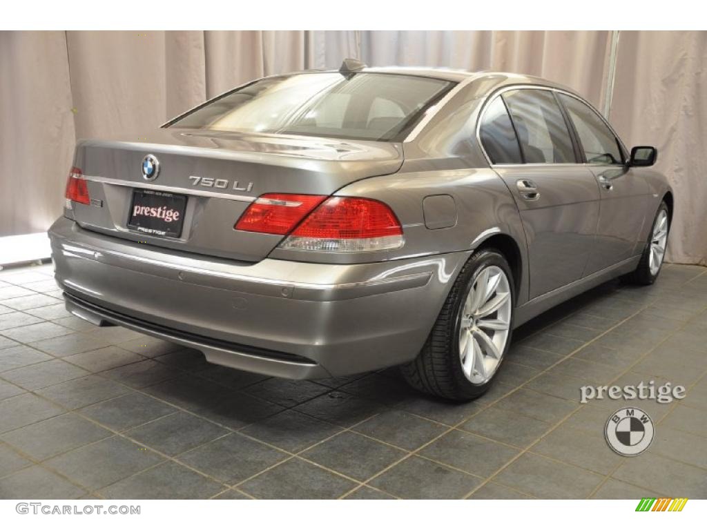 2008 7 Series 750Li Sedan - Sterling Grey Metallic / Black photo #2