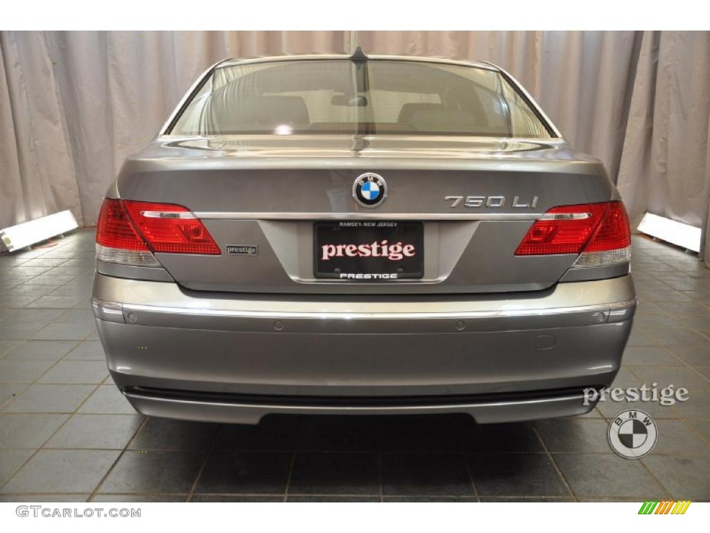 2008 7 Series 750Li Sedan - Sterling Grey Metallic / Black photo #3