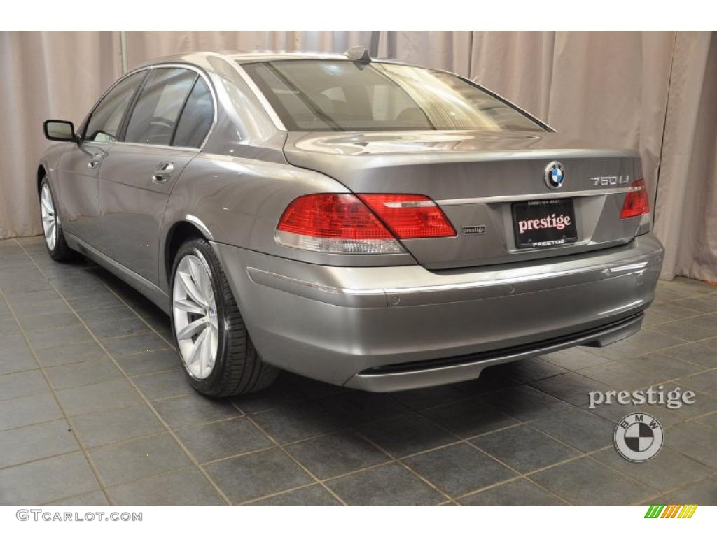 2008 7 Series 750Li Sedan - Sterling Grey Metallic / Black photo #4