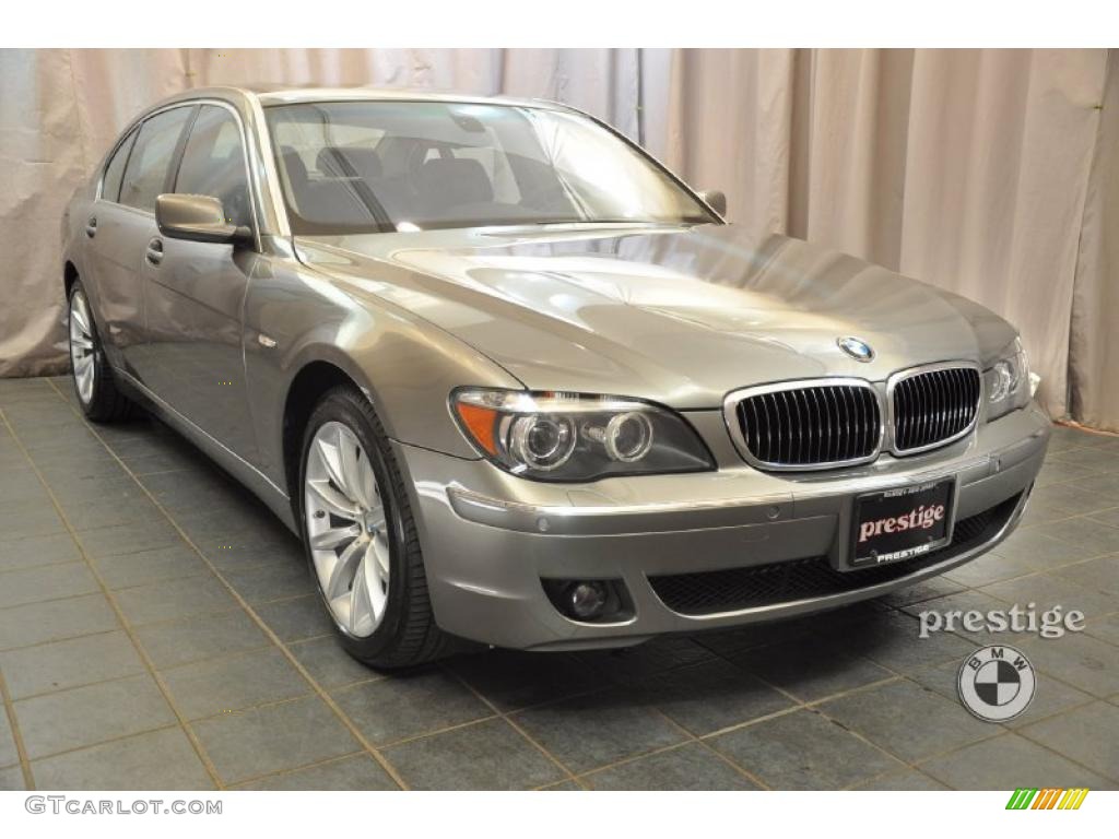 2008 7 Series 750Li Sedan - Sterling Grey Metallic / Black photo #7