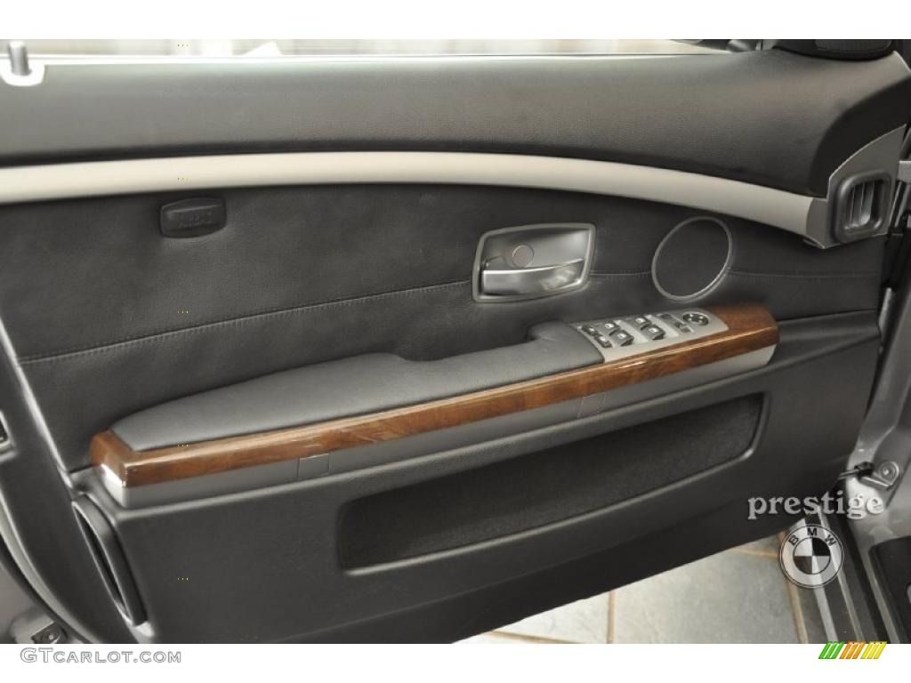 2008 7 Series 750Li Sedan - Sterling Grey Metallic / Black photo #10